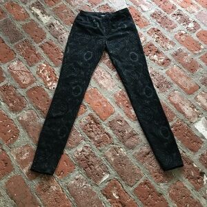 Gypsy Black & Green lace pants